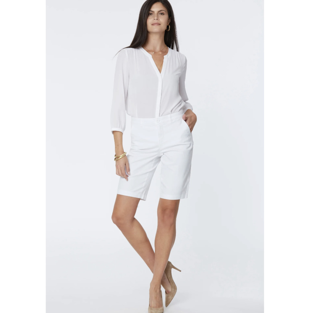 NYDJ Bermuda 11 Inch Twill Shorts - Picture 1 of 10